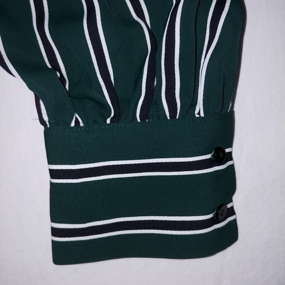 Lucy Paris Long Sleeve Wrap Top SZ M - Picture 8 of 15